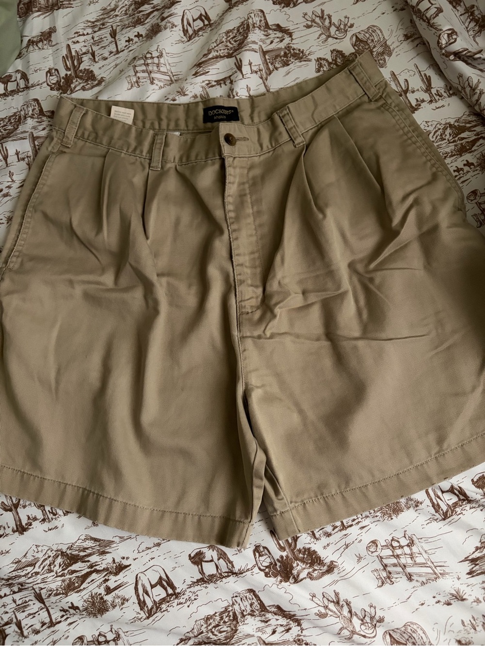 Dockers Men’s Khaki Flat Front Shorts